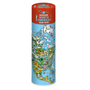Amazing North America Map Puzzle in a tube 250 bitar